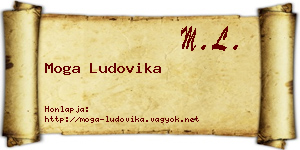 Moga Ludovika névjegykártya